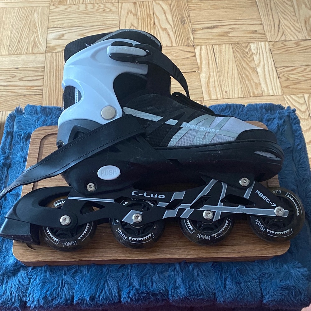 Black and Gray Inline Skates Unisex